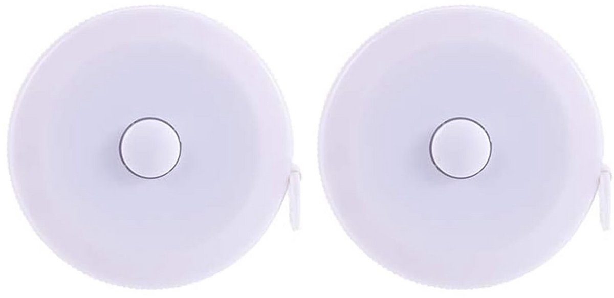 2 Stuks Zacht Meetlint Lichaam - 200cm Flexibel Maatlint voor Taille en Borst