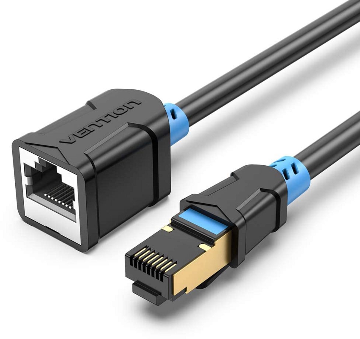 Ethernet Verlengkabel Cat6 STP RJ45 Mannelijk naar Vrouwelijk 1000 Mbps voor PC, Laptop, Router