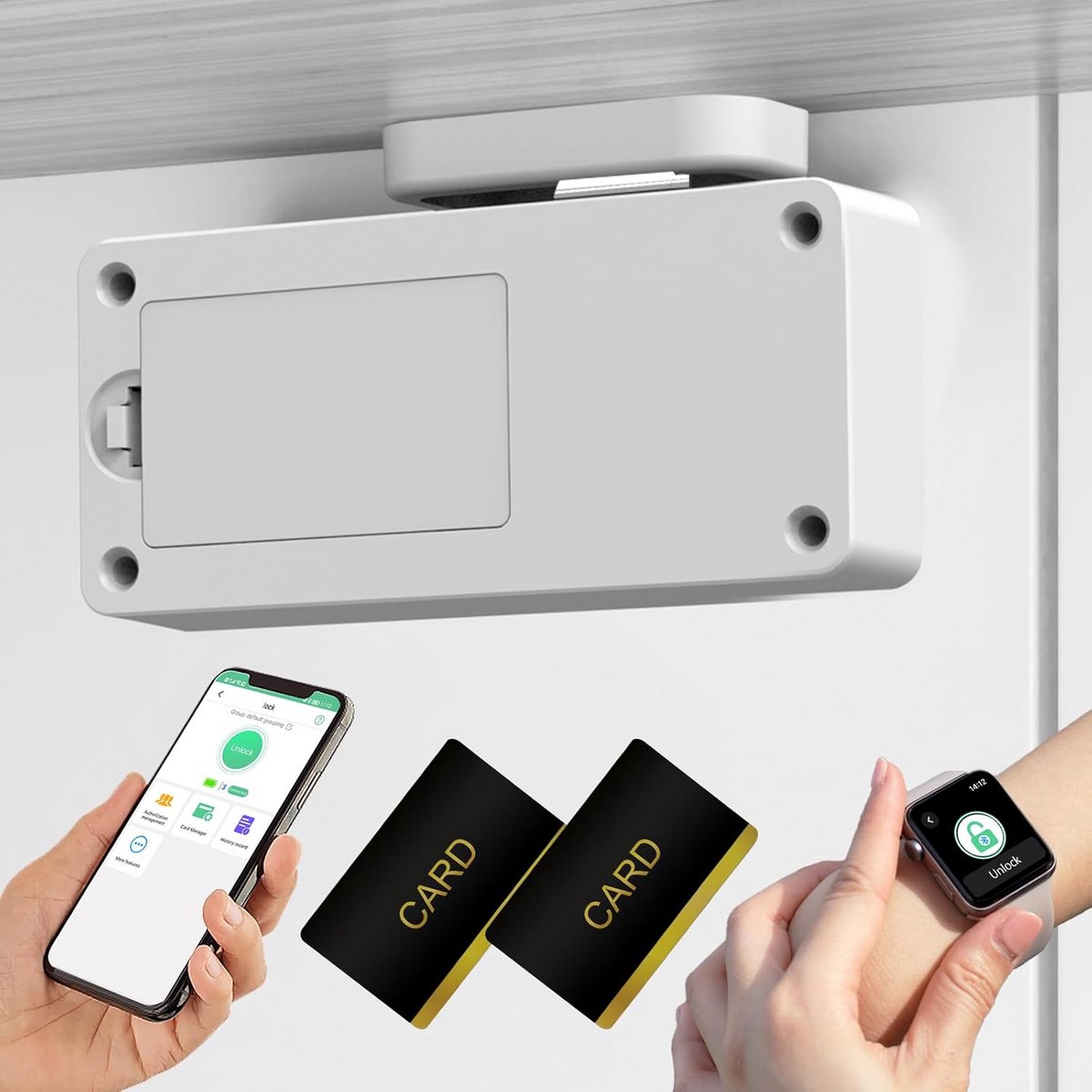 Verborgen Elektronisch Kastslot met Bluetooth Ontgrendeling voor Meubels