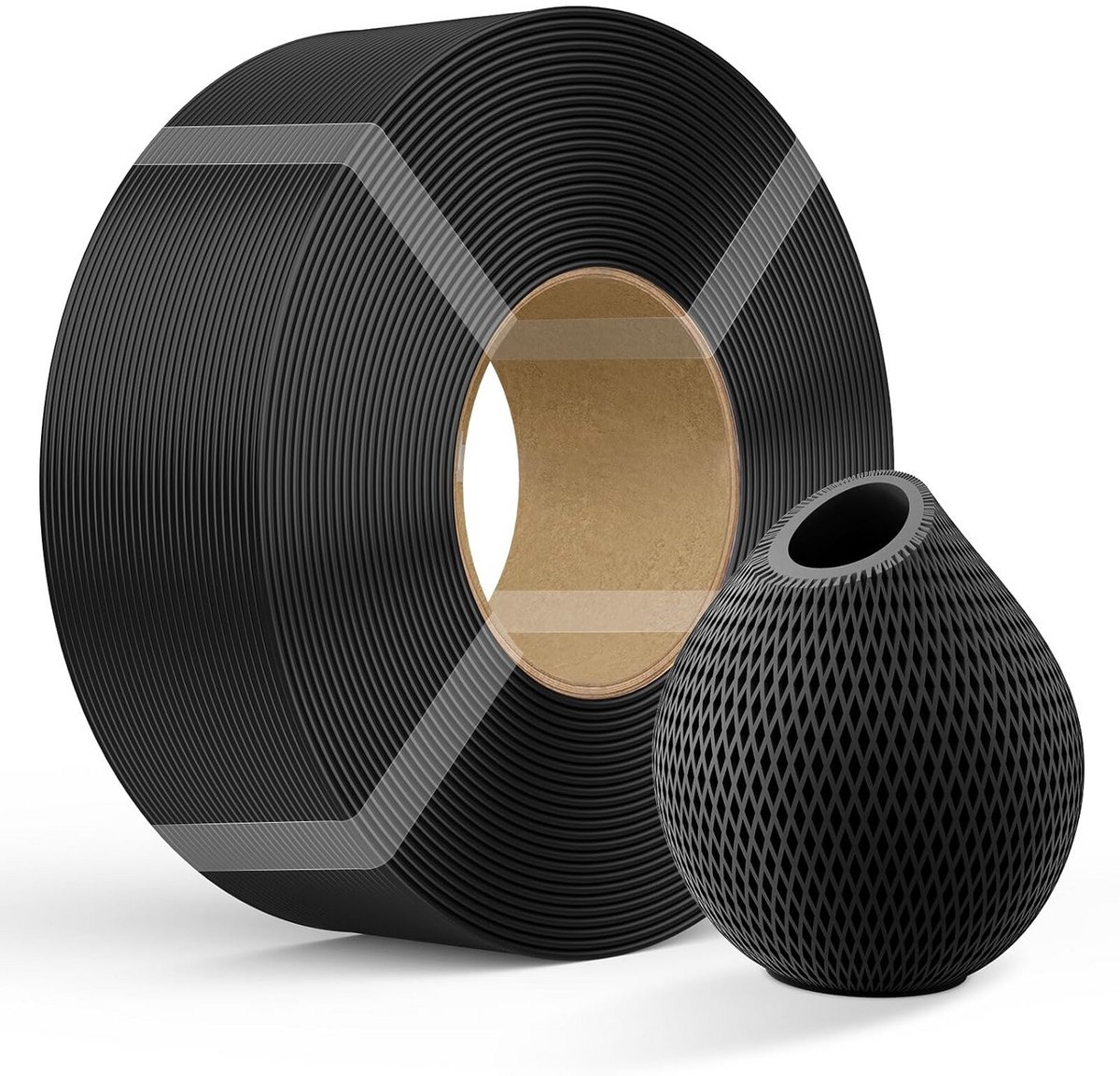 1.75mm PETG Filament Zwart 1kg voor 3D Printer met Hoge Maatnauwkeurigheid