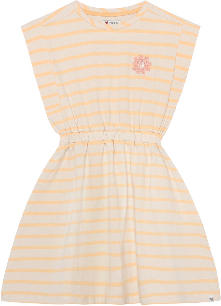Noppies Jurk sleeveless stripe - Bone White - Maat 116