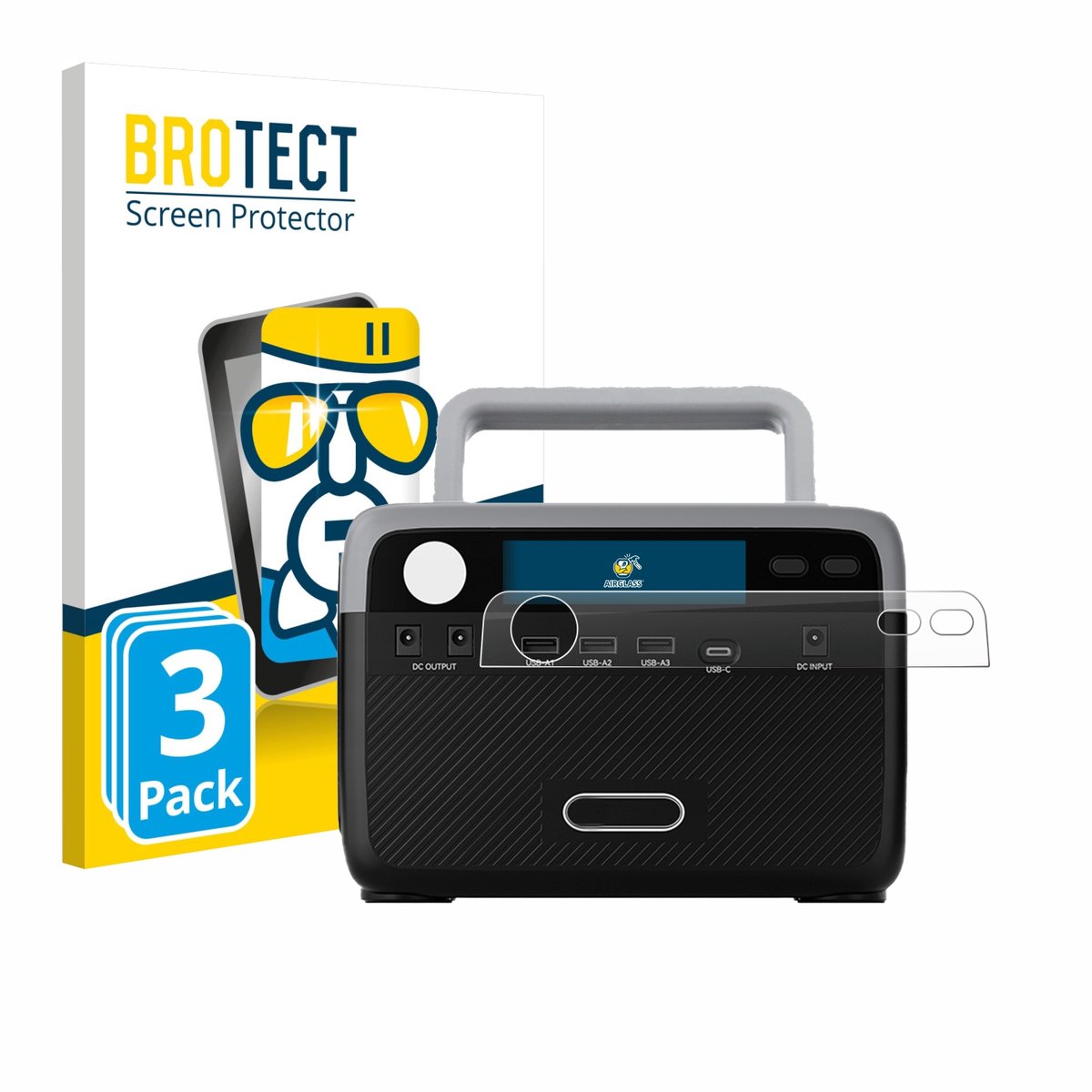 Screenprotector 3 Stuks voor Flashfish BP030B Beschermglas transparant