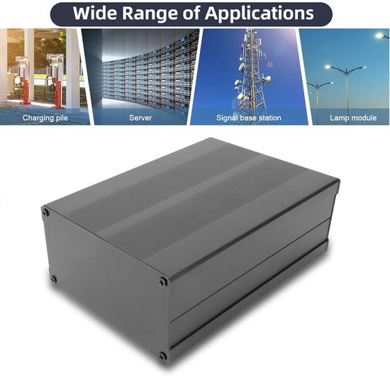 Elektronica project box aluminium behuizing koelbox 55x106x150 mm met projectdoos — afbeelding 2