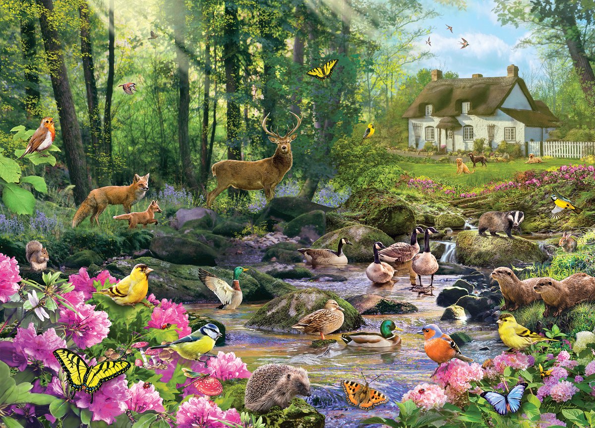 Woodland Glade Puzzel (1000 stukjes)