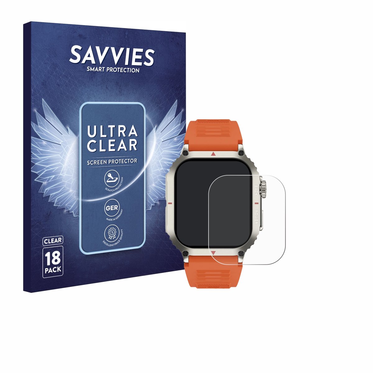 Savvies - Screenprotector voor Stahlgear Titan - Folie Beschermfolie transparant 18 Stuks