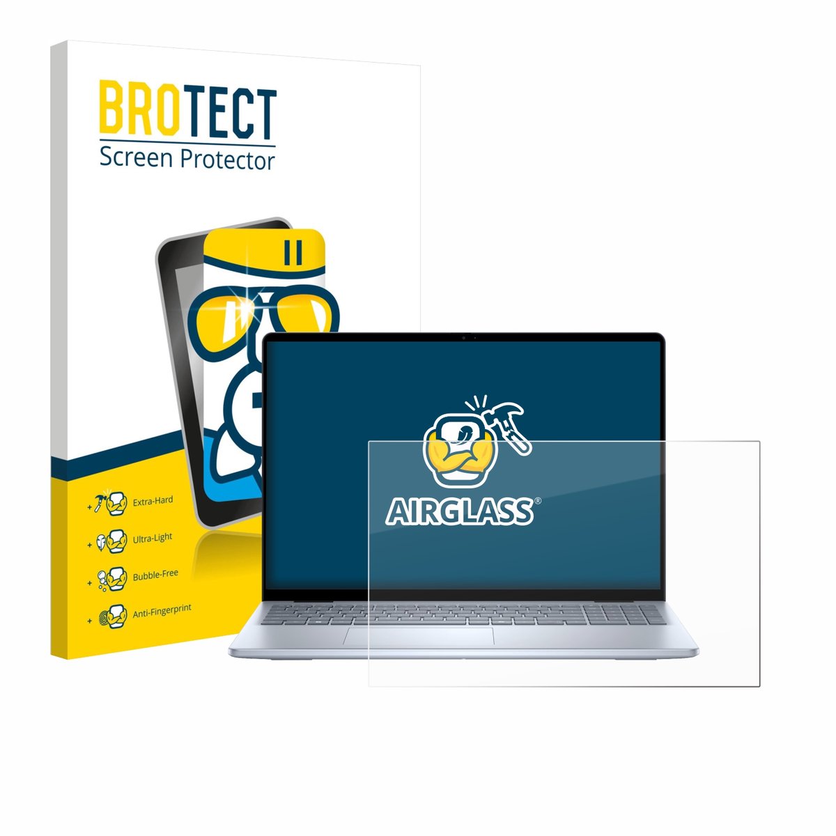 Screenprotector voor Dell Inspiron 16 5645 Laptop Beschermglas transparant
