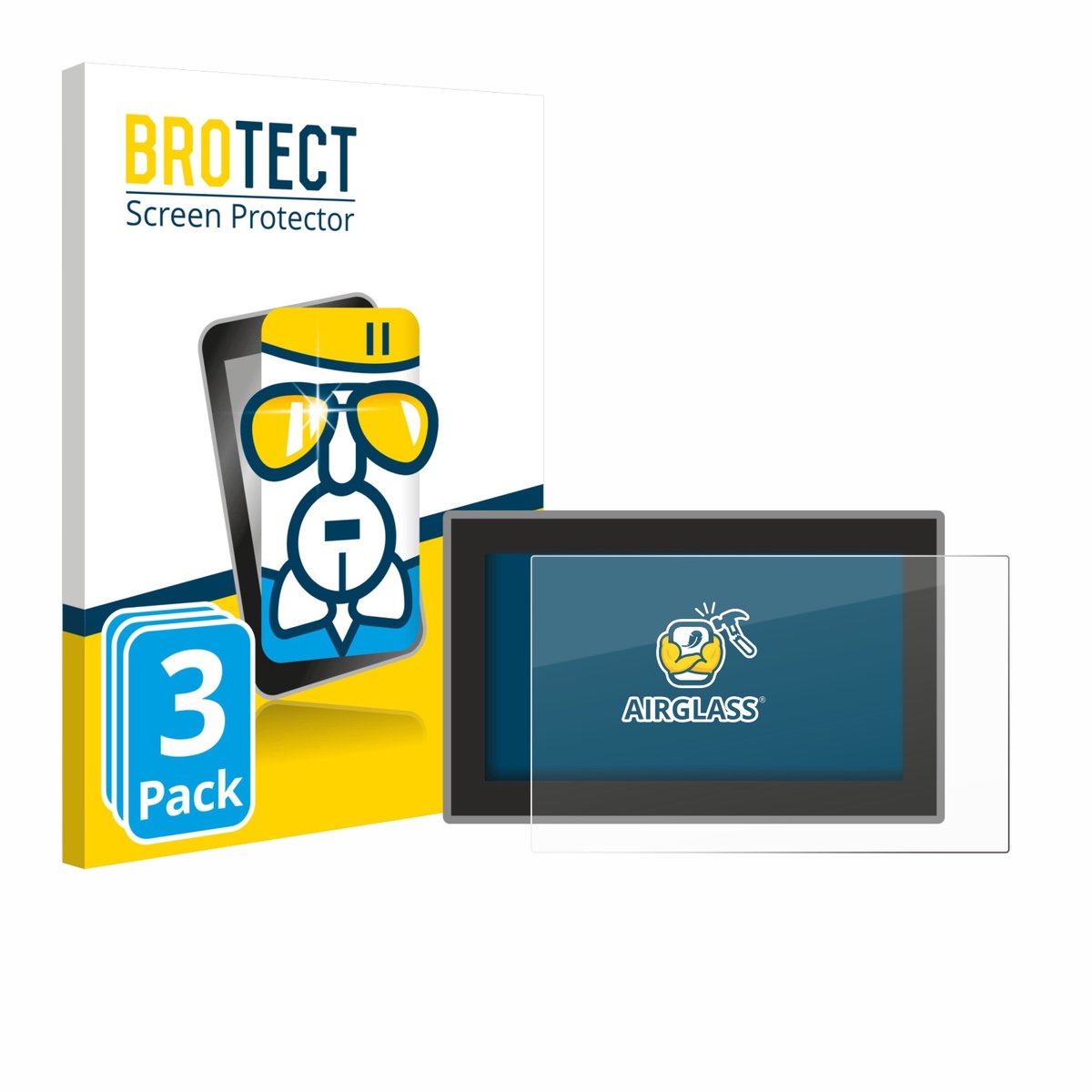 Screenprotector 3 Stuks voor Voltcraft VC191 Beschermglas transparant