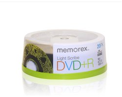 DVD+R LightScribe 20-Pack voor betrouwbare gegevensopslag