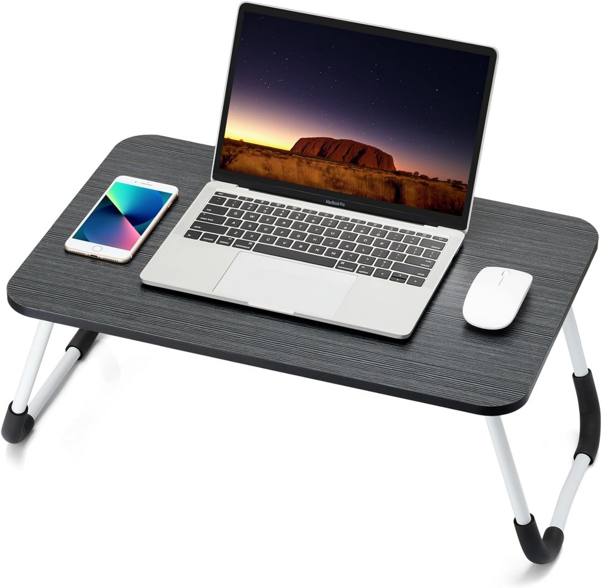 Ruxury Inklapbare Lapdesk voor Laptop, Tablet en Boeken - Zwart
