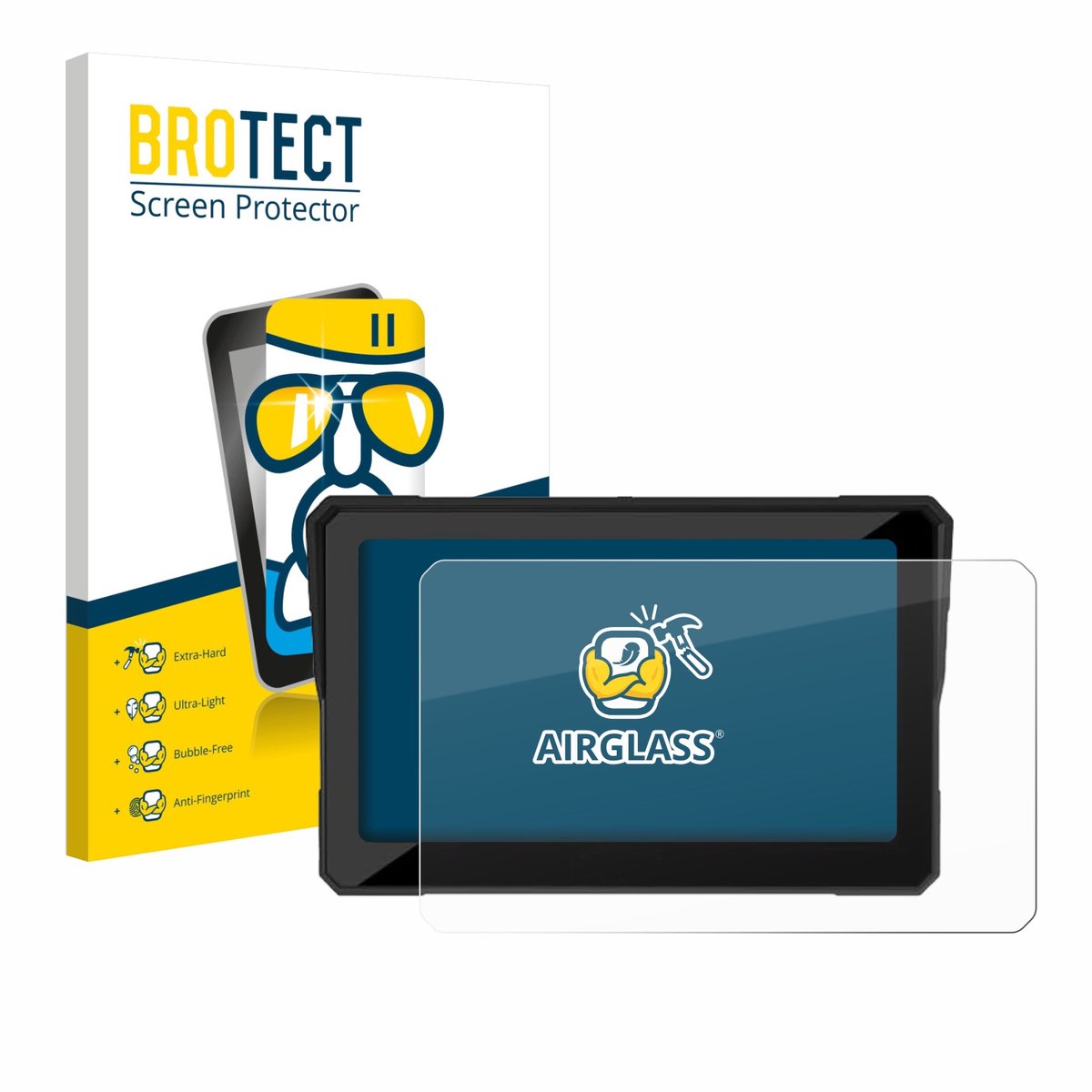 Screenprotector voor Carpuride W702RS Pro 7" Beschermglas transparant