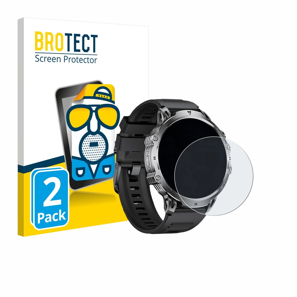 BROTECT - Screenprotector voor LIGE EF13 1.85" - Folie Beschermfolie matte 2 Stuks