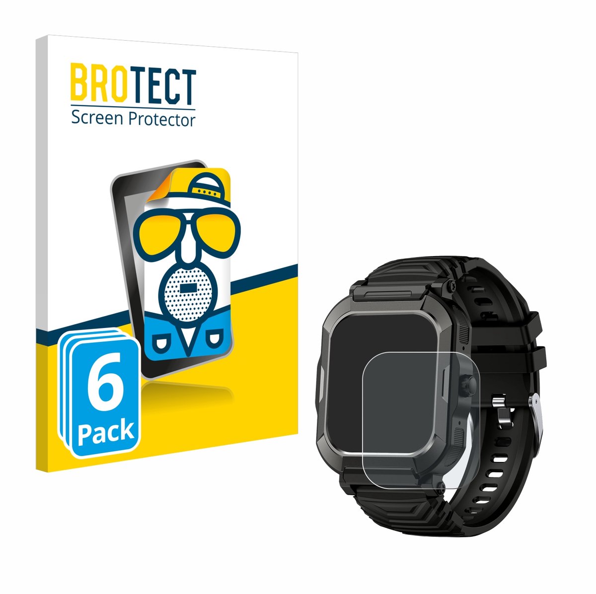BROTECT - Screenprotector voor Popglory H52 - Folie Beschermfolie matte 6 Stuks