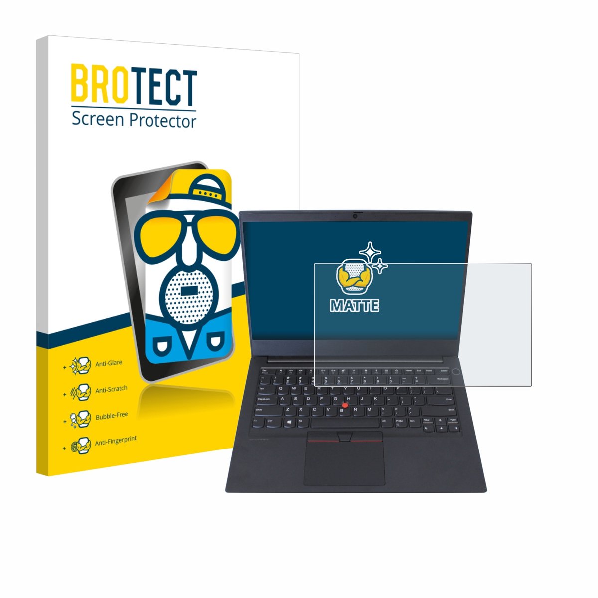 BROTECT - Screenprotector voor Lenovo ThinkPad E14 Gen 1 - Folie Beschermfolie matte