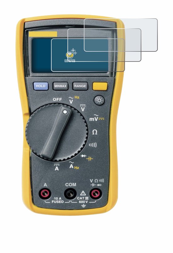 BROTECT - Screenprotector voor Fluke MultiMeter 115 - Folie Beschermfolie matte 6 Stuks