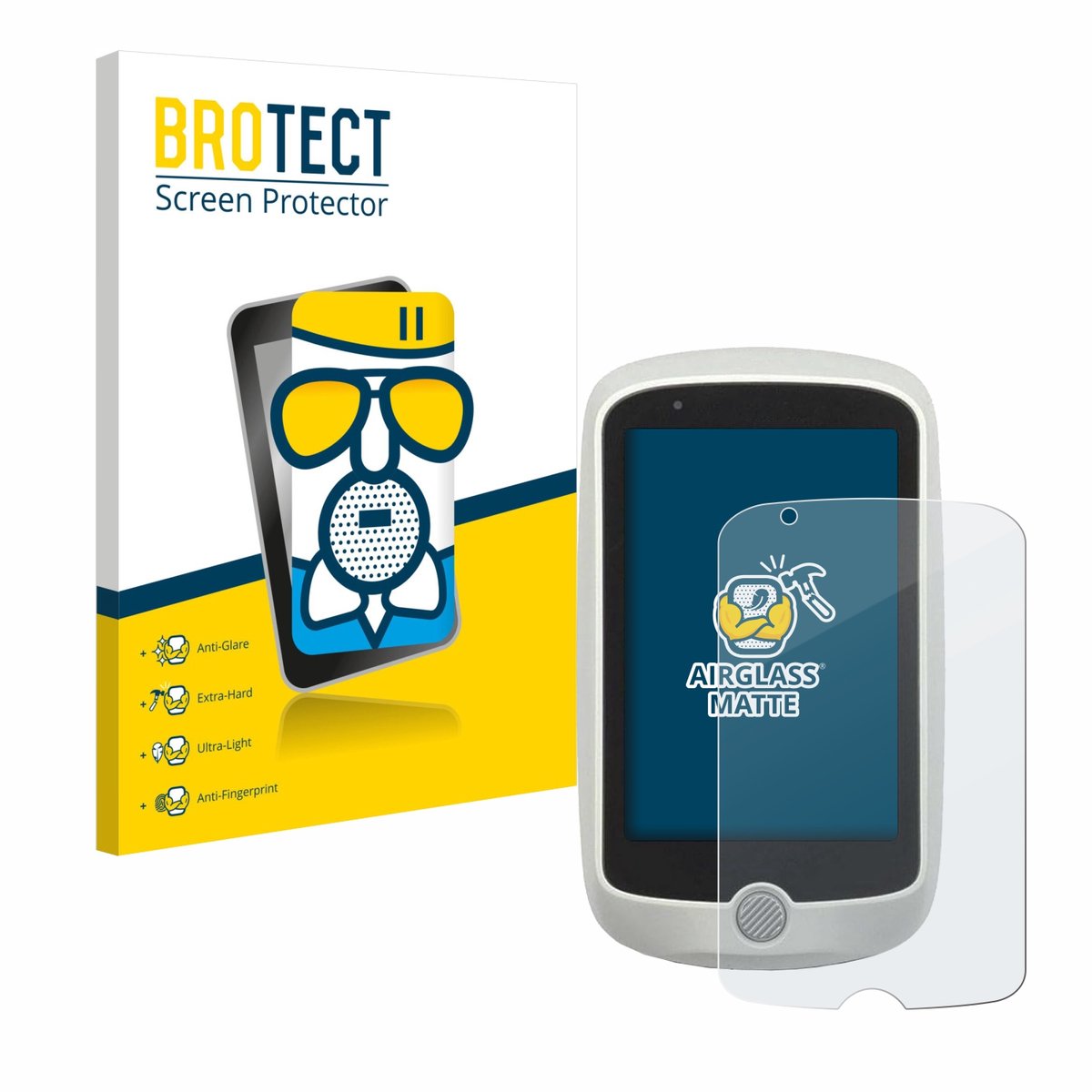 BROTECT - Screenprotector voor Mio Cyclo 215 HC - Folie Beschermfolie Beschermglas matte