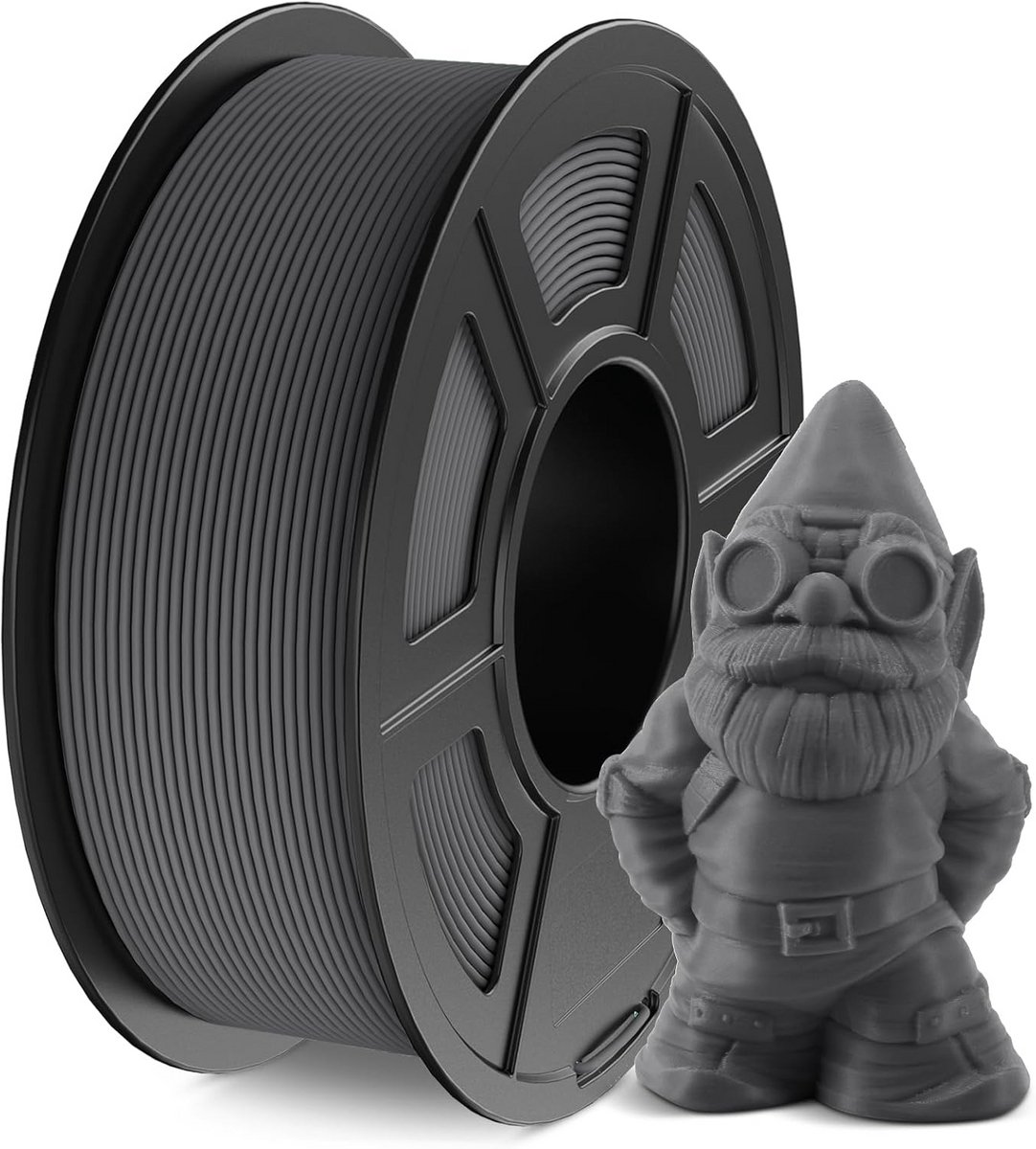 Matte PLA Filament 1.75mm voor 3D Printer, 1.1kg Grijs, Hoge Precisie