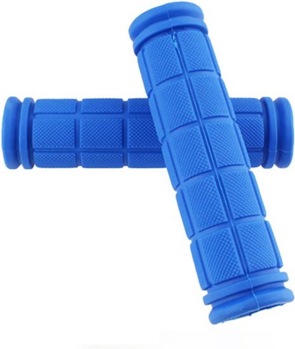 Ergonomische Fietsstuurhandvatten Anti-Slip Rubber Blauw