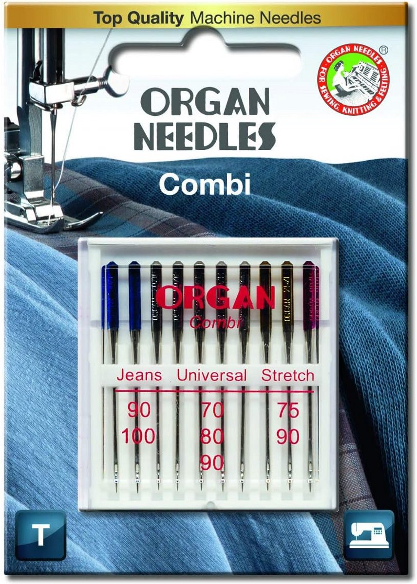 Assortiment Naaimachinenaalden voor Jeans, Universeel en Stretch