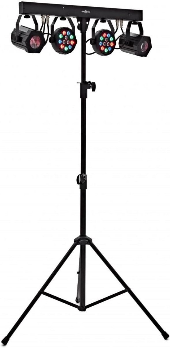 LED Par Spots Lichtset met Caleidoscoop Effecten en Statief - Complete Party Verlichting