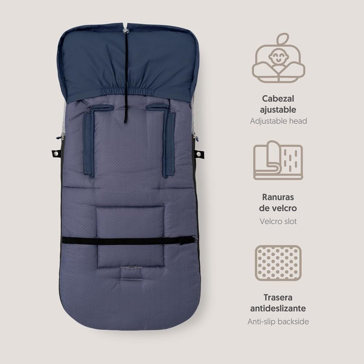Universele Voetenzak voor Kinderwagen - Warm, Zacht Pluche en Anti-Allergeen – foto 5