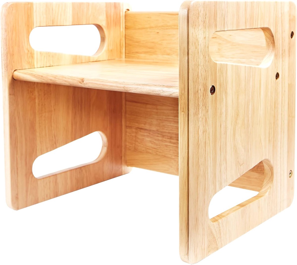 Montessori Tafel Stoel - Peuter meubels - Zelfstandig spelen - Groeit mee met kind - 15 inch - Houtkleur
