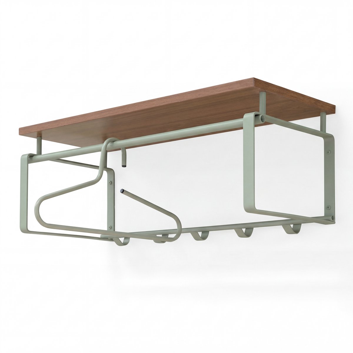 Spinder Design kapstok Rex 3 - Dusty Green - 5 haken - Staal