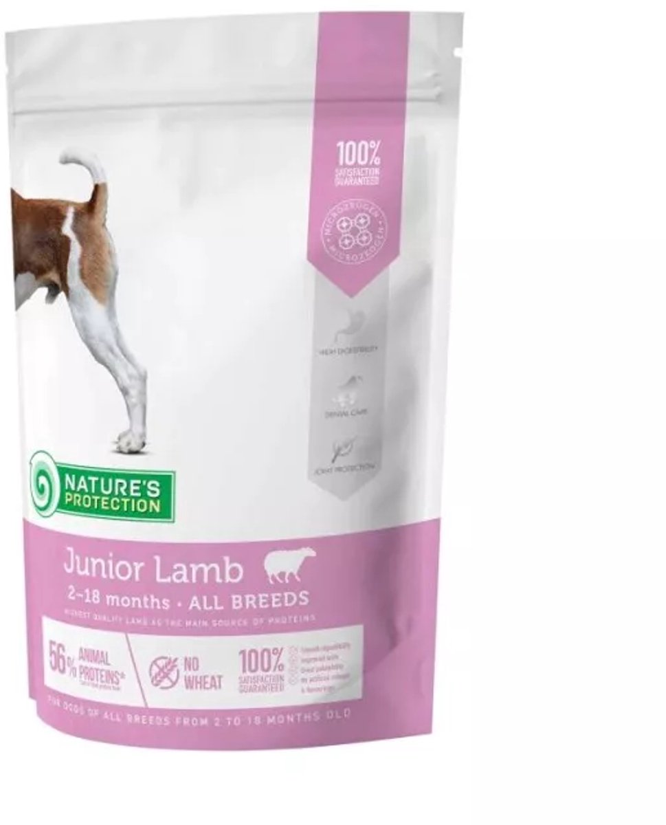 Nature's Protection Nature's Protection Super Premium - HOND - Alle rassen - Puppy Junior - met Lam - 500g