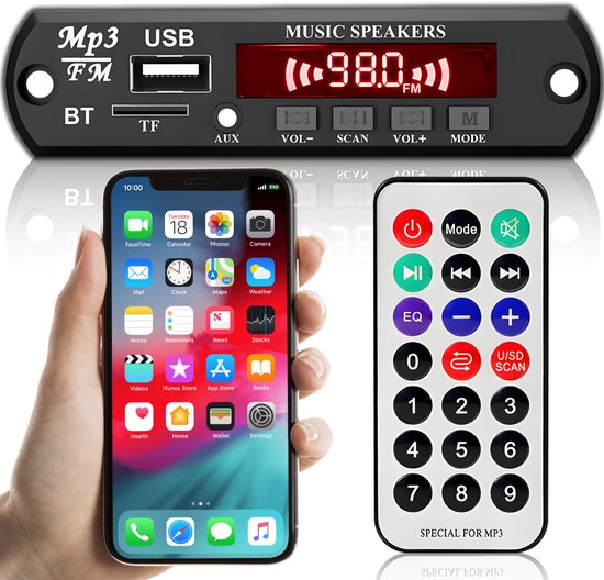 Allecto - Bluetooth Module USB - FM Radio Decoder - LCD Display - Audio ...