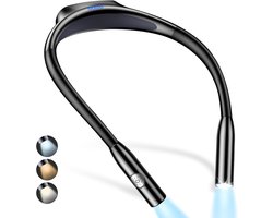 SVN® Neklamp – Leeslamp – Nachtlampje – Lichtgewicht – Zwart -15cm x 4cmx 18cm
