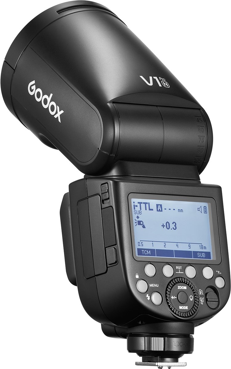 Draadloze Camera Flitser – HSS 1/8000s – TTL/M Modus – Met Afneembare Sub‑Flash – Voor Nikon, Canon & Sony DSLR/Mirrorless