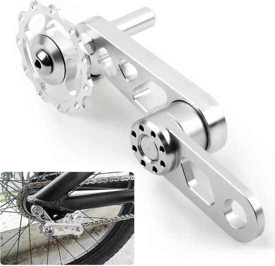 Fietskettingspanner (met derailleurpad) – Kettinggeleider voor vouwfiets – Fietsgereedschap – Vervangingsonderdeel – Vermindert kettinggerammel – Materiaal: aluminiumlegering — afbeelding 5
