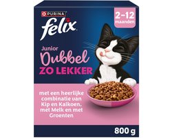 FELIX Dubbel Zo Lekker Junior - Kip & Kalkoen - 5 x 800g