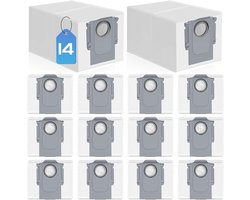14 Stuks Stofzuigerzakken geschikt voor Roborock Q Revo/Qrevo S/Qrevo Pro/Qrevo Master/Qrevo Plus/Qrevo Curv/S8 MaxV Ultra/Saros 10R/P10S/V20/G20S Stofzuiger - Stofzuigerzak - Stofzuigerzakken - Grote Capaciteit Wegwerpzakken Vervanging