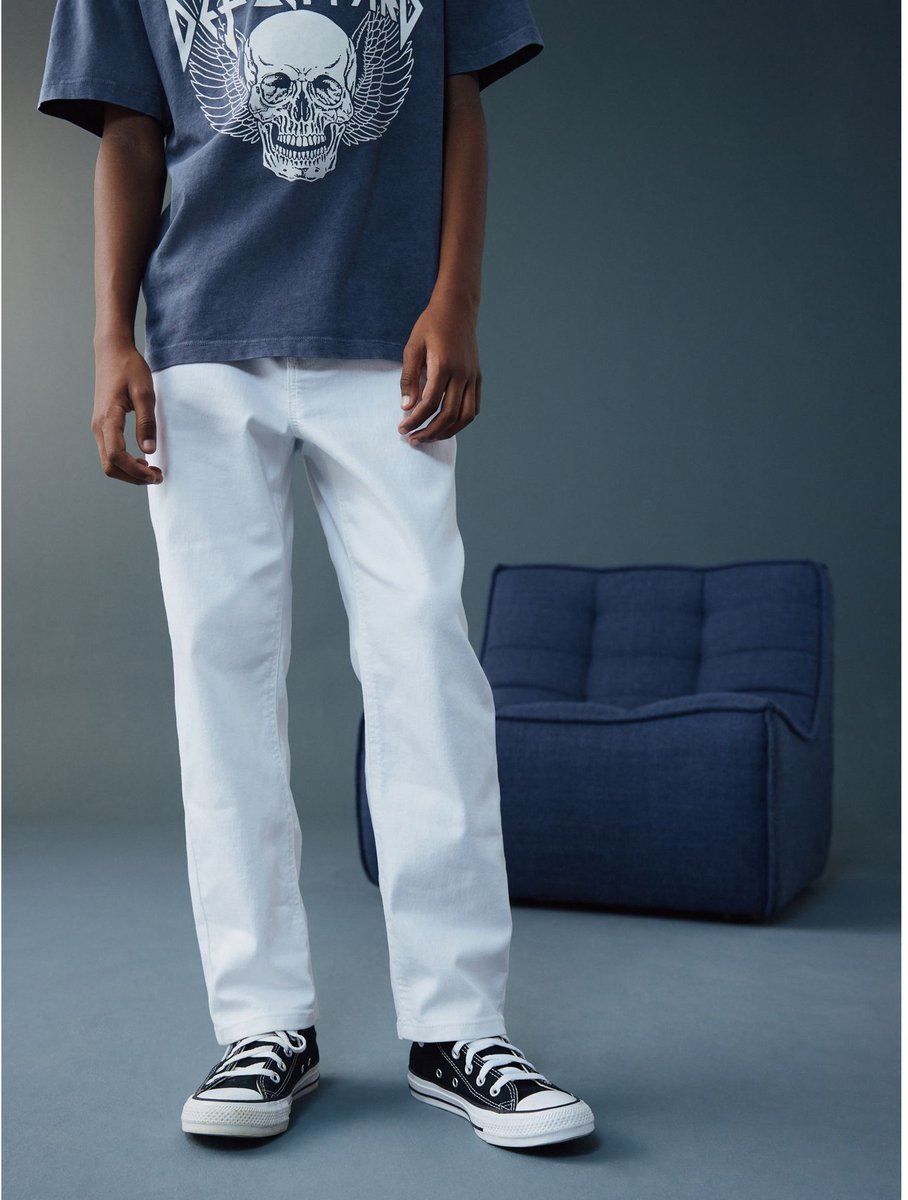 Next - Jongens - Stretchjeans met ruimvallende pasvorm - Wit