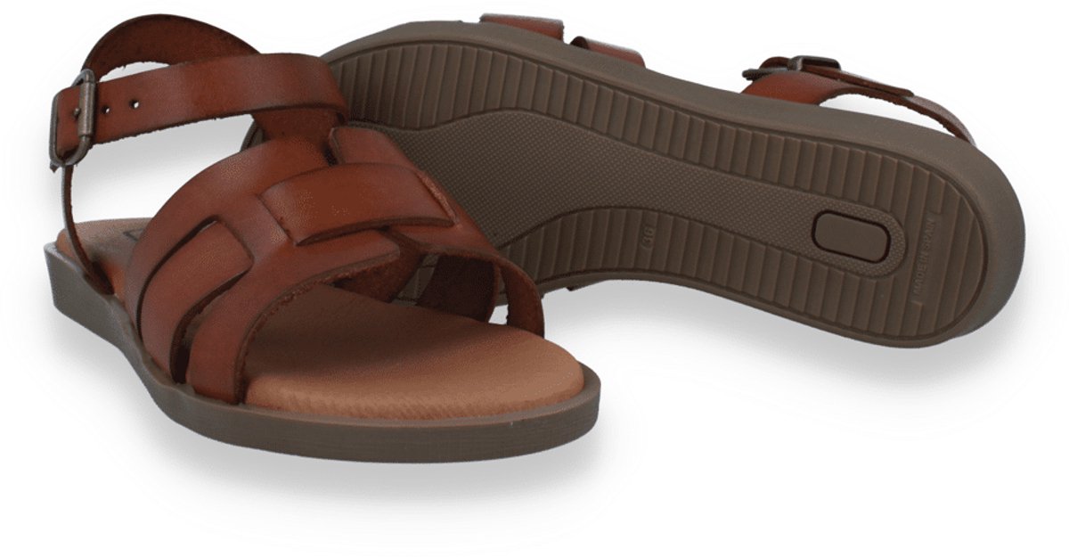 Hee! Dames Sandaal | Cognac | Maat: 37