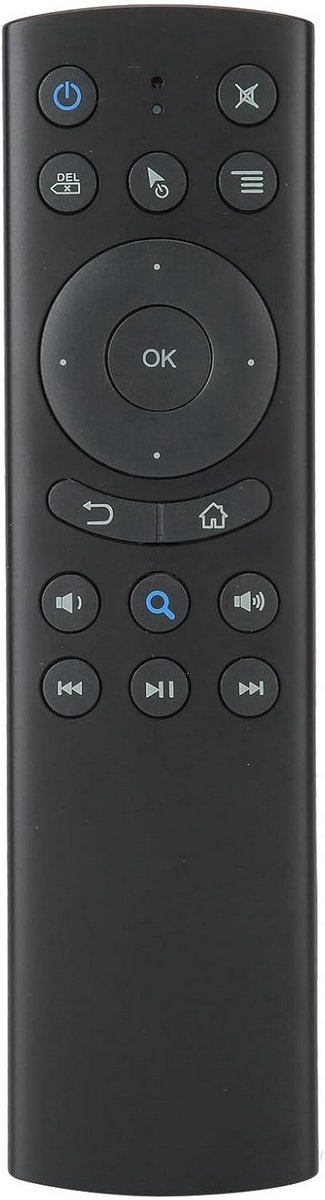 Muis Afstandsbediening - Leren Plug en Play - TV Box Bediening - Bluetooth 5.0 Connectiviteit - 10 Meter Bereik - Zwart