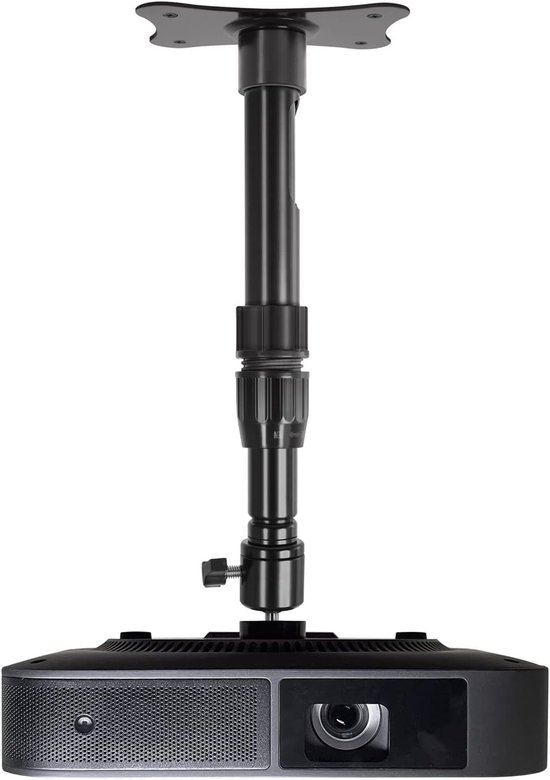 Projector beugel verstelbaar 16,5-27,5 inch, 360° draaibaar, plafond wand montage, zwart, max 58 kg