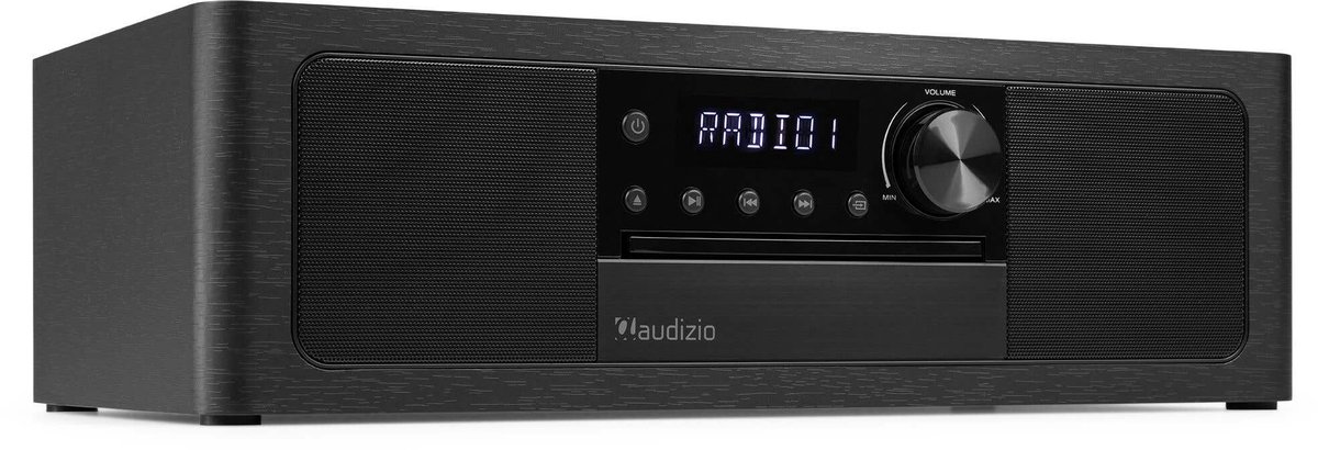 Premium DAB radio - Audizio Lunata - Bluetooth radio met CD speler - High-end speakers - Zwart