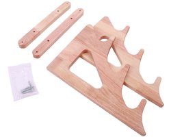 Ultimate Wooden Wall Rod Rack 3 Rods - Hengelrek