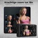 Vrouwen met dumbells, weergegeven met 4x, 8x en 18x digitale zoom op de 5K camera.