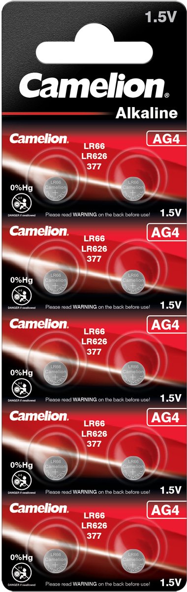 Camelion AG4 | LR66 Batterijen 10 stuks op blister