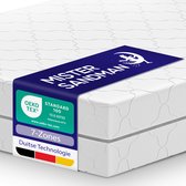 Matelas 140 x 190 cm - Hauteur 21cm - Matelas à ressorts ensachés avec 7 zones - Ergonomique – Ferme - Hypoallergénique