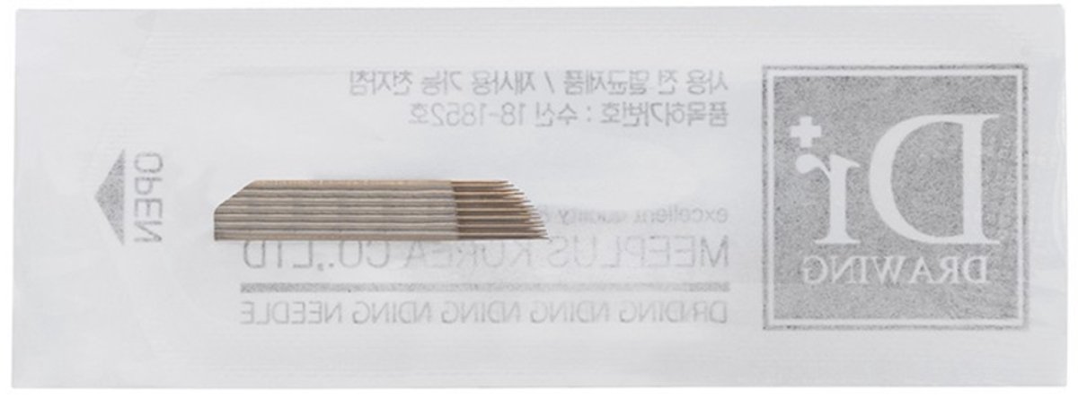 Dr. Drawing Microblading Microblades SD 1525 / 15 mesjes dubbele rij 20 stuks