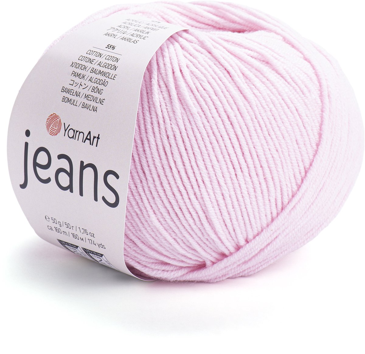 YarnArt Jeans – Katoenmix Breigaren – 50g – 160m – 55% Katoen / 45% Acryl – Voor Amigurumi & Kleding - Kleur 18