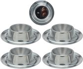 Excellent Houseware - Eierdopset - RVS 4 stuks