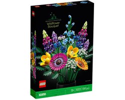 LEGO Icons Wilde Bloemen Boeket Bouwset voor Volwassenen, Botanical Collection - 10313