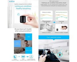 Universele Afstandsbediening – Smart Home Hub – Apparaten Bediening – 80.000+ Apparaten – 5.5 x 5.5 x 6.5 cm – Zwart