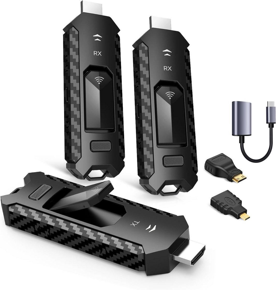 Draadloze HDMI Kit - Video Extender Set - Meerdere TV's Streamen - Plug and Play Koppeling - 50 Meter Bereik