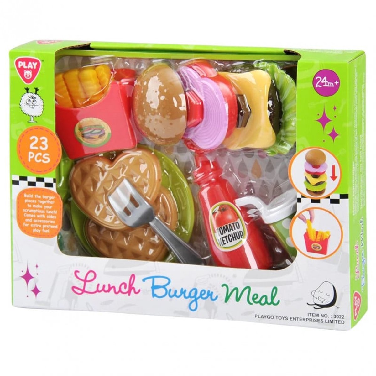 Playgo hamburger speelset 23 delig