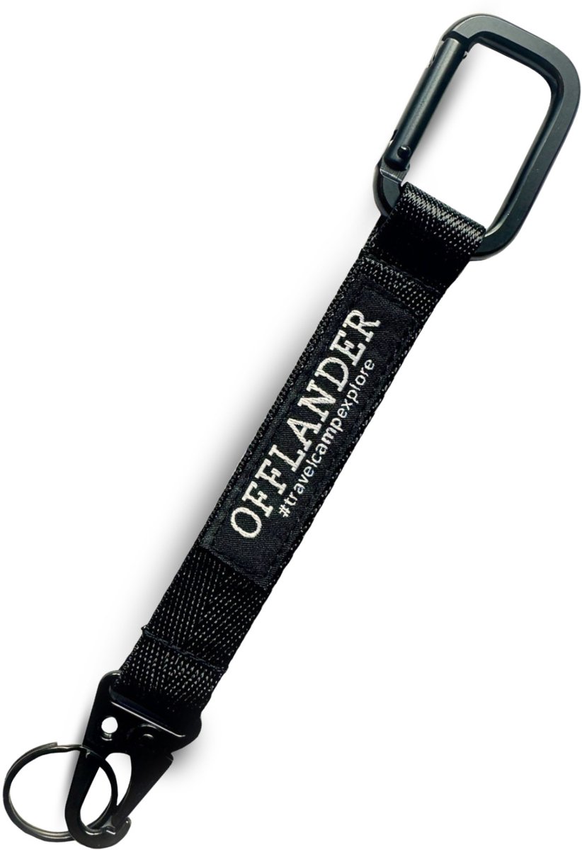 Offlander - Sleutelhanger - Nylon en Roestvrij Staal - Praktisch en Duurzaam